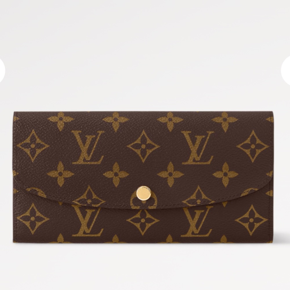 Brand New No tag Authentic  Louis Vuitton Dark Brown and Gold Monogram Wallet